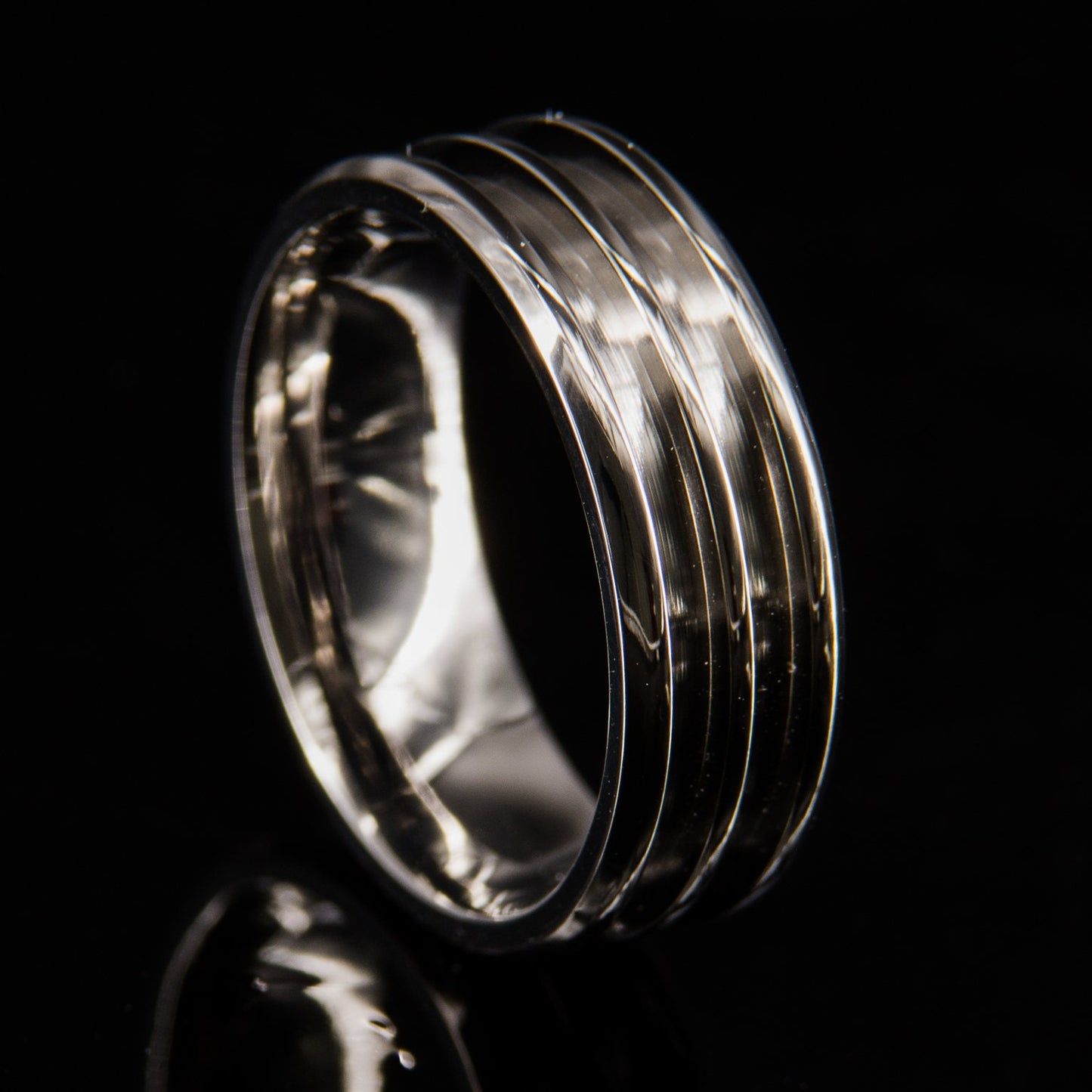 Titanium Double Groove Ring Core - 8mm wide