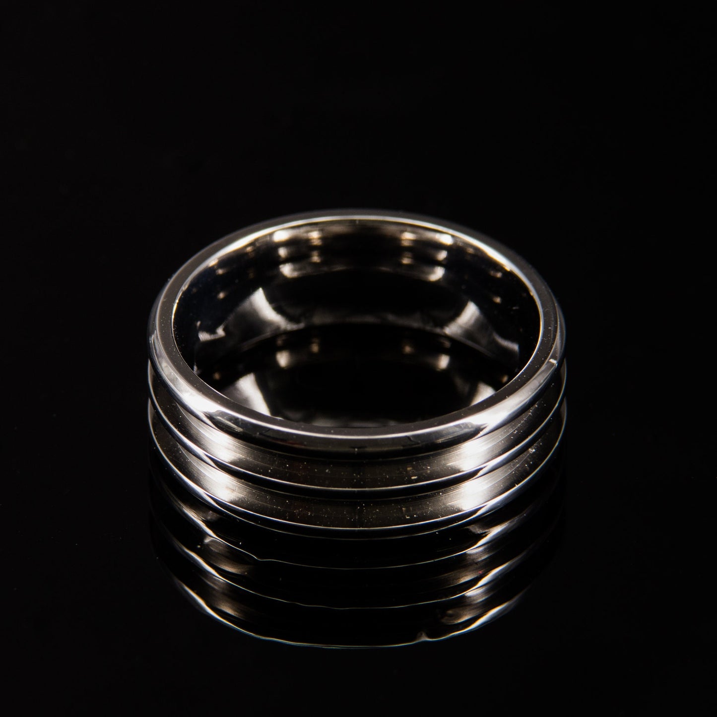 Titanium Double Groove Ring Core - 8mm wide