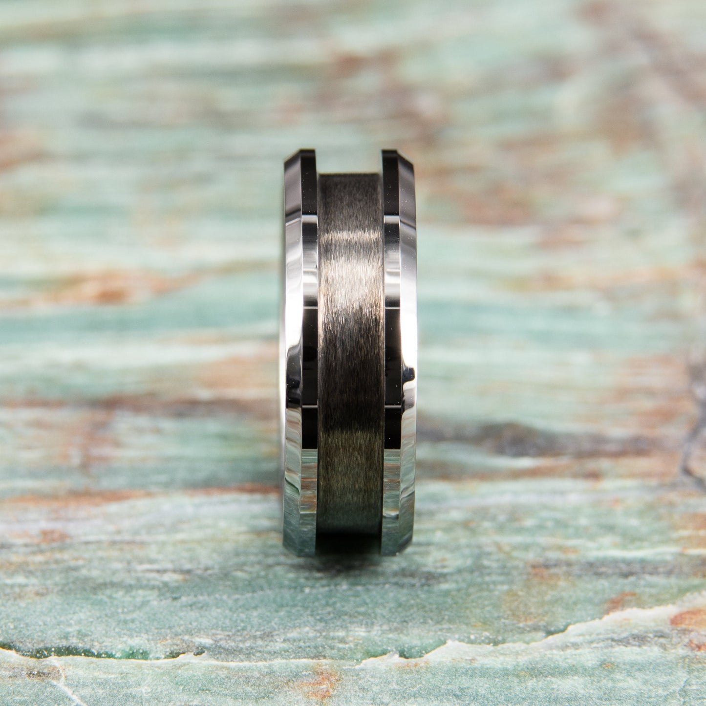 Tungsten Carbide Ring Core (beveled) - 8mm wide