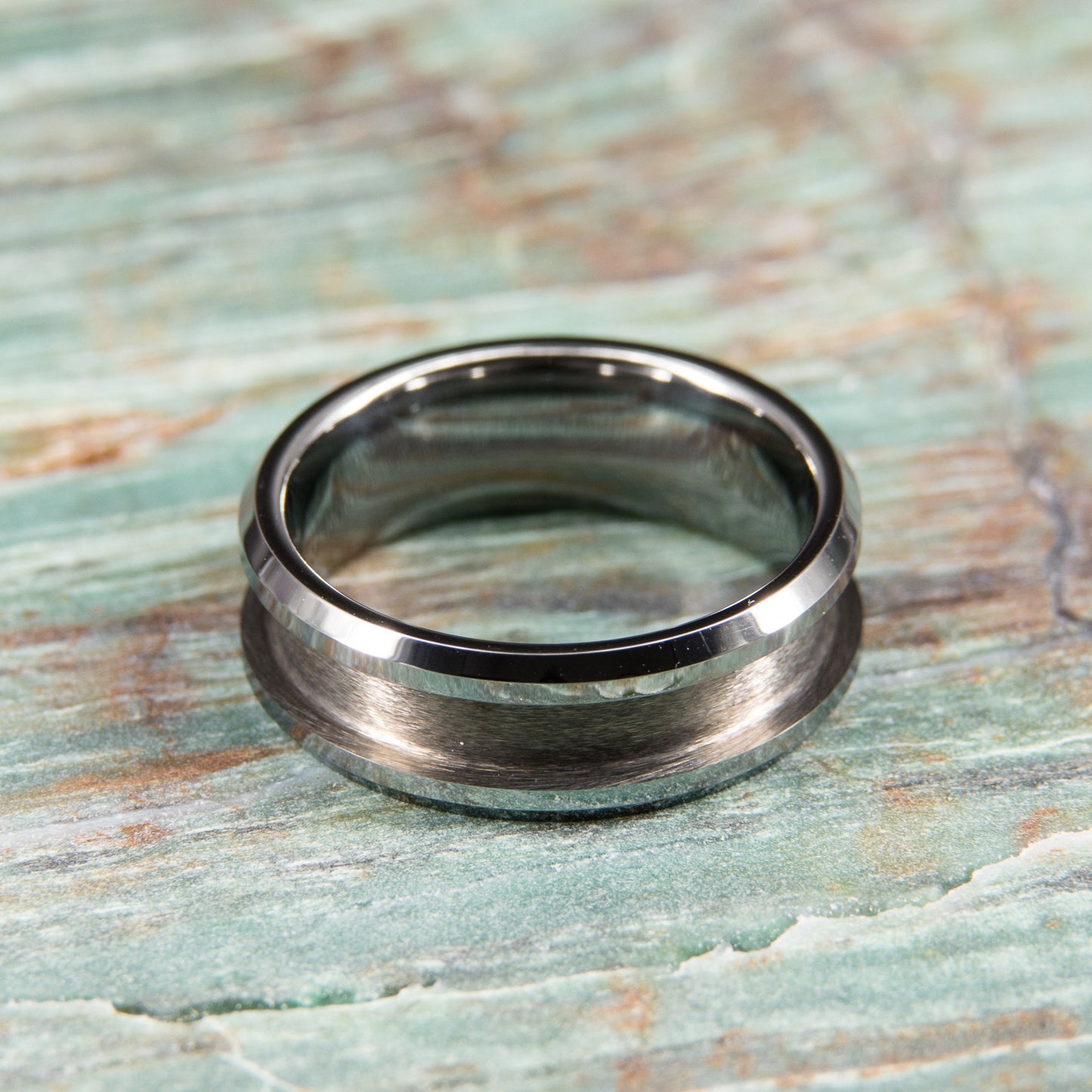 Tungsten Carbide Ring Core (beveled) - 8mm wide
