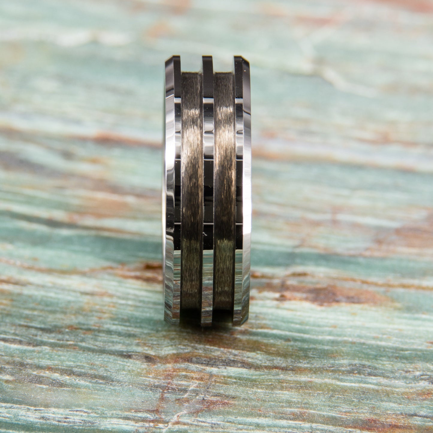 Tungsten Carbide Double Groove Ring Core - 8mm wide