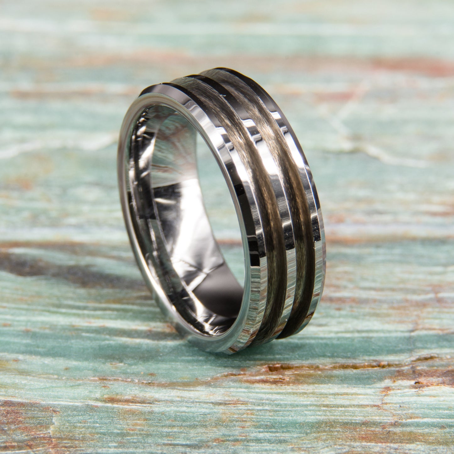 Tungsten Carbide Double Groove Ring Core - 8mm wide