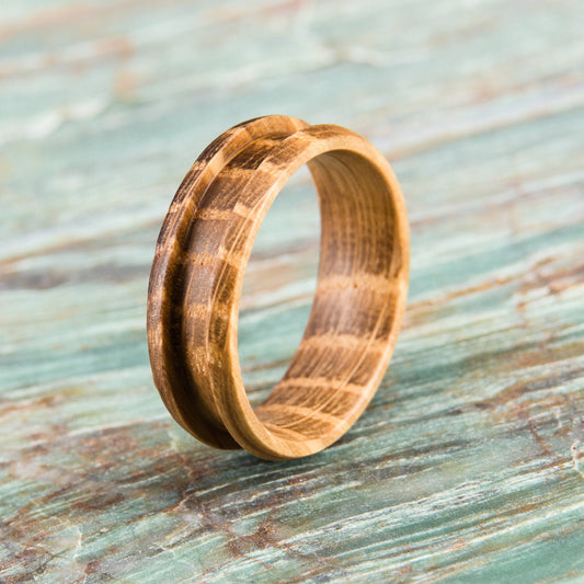 Whiskey Barrel Wood Ring Core - 8mm wide