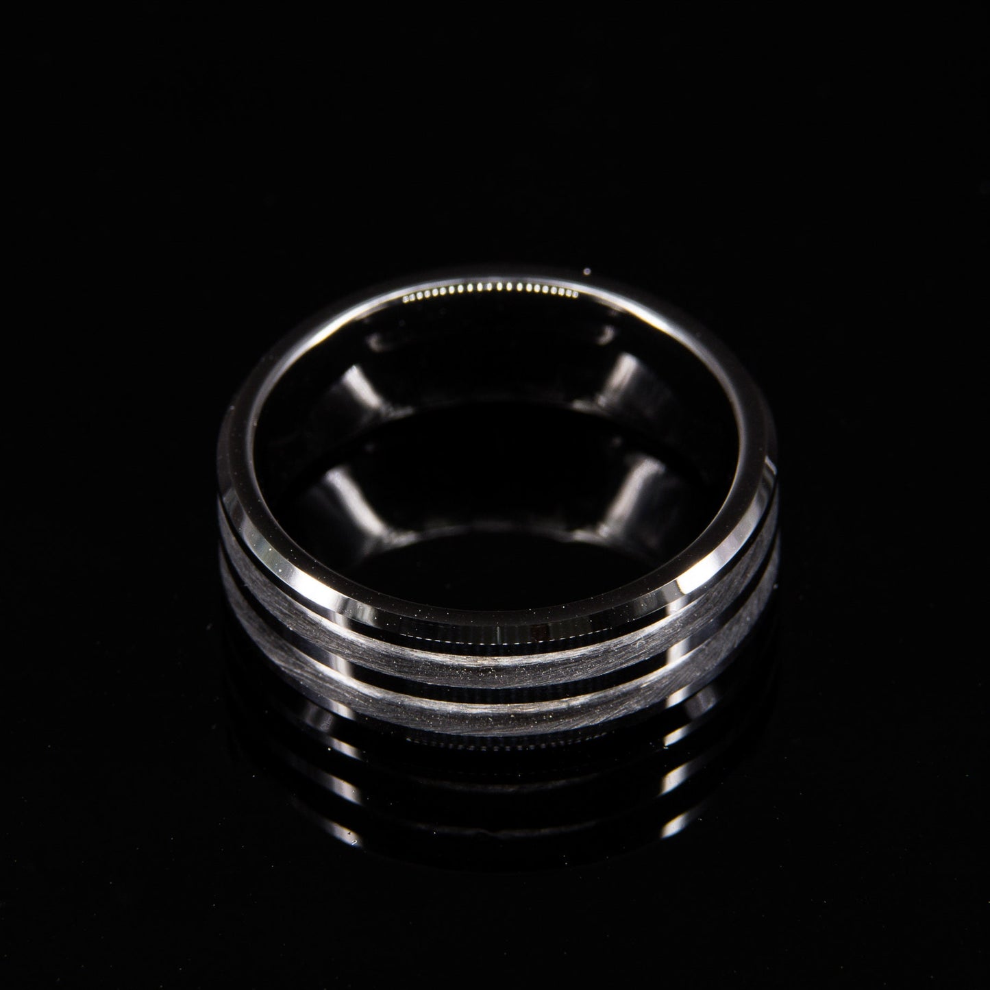 Black Ceramic Double Groove Ring Core