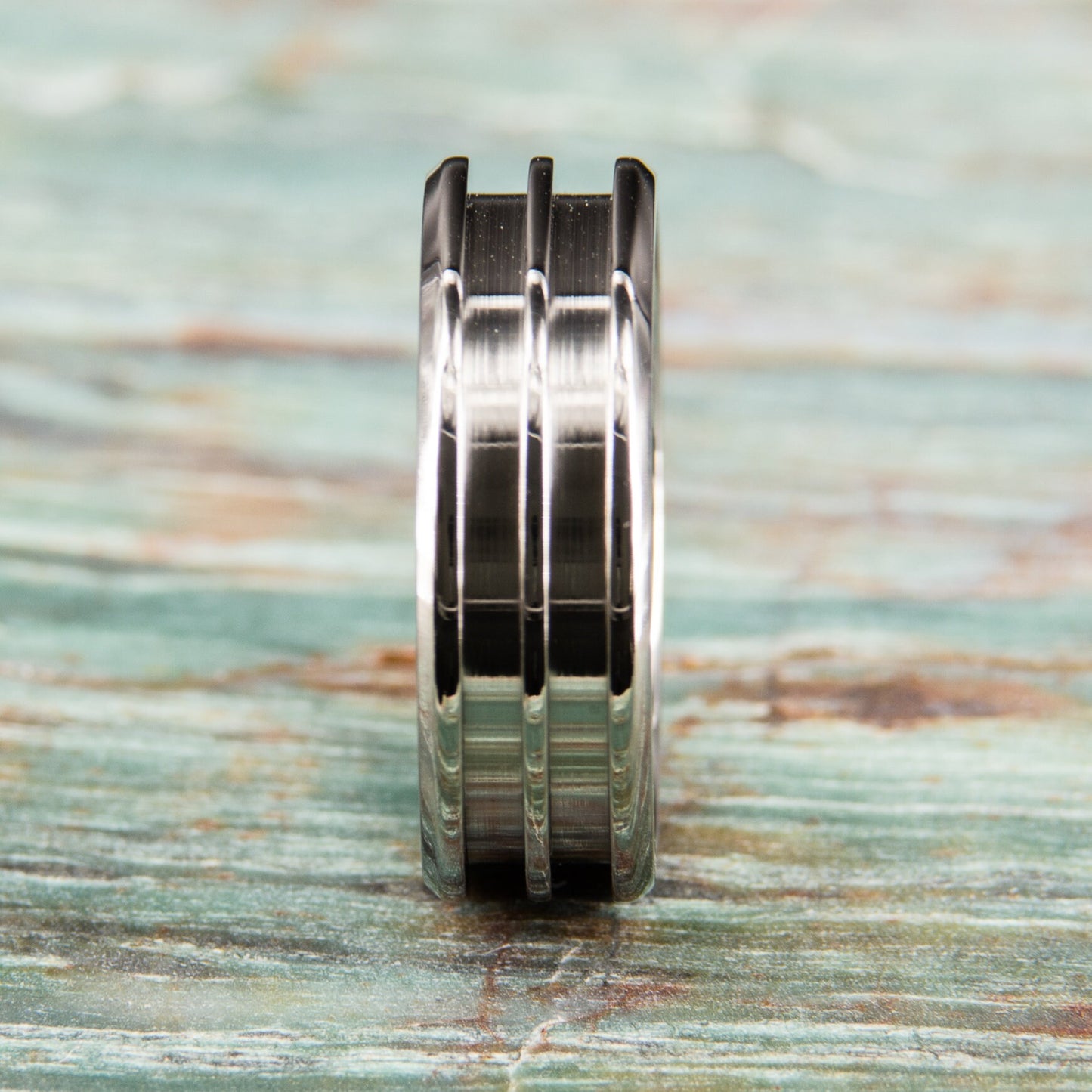 Titanium Double Groove Ring Core - 8mm wide