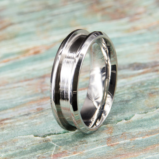 Stainless Steel Ring Core - 8mm wide