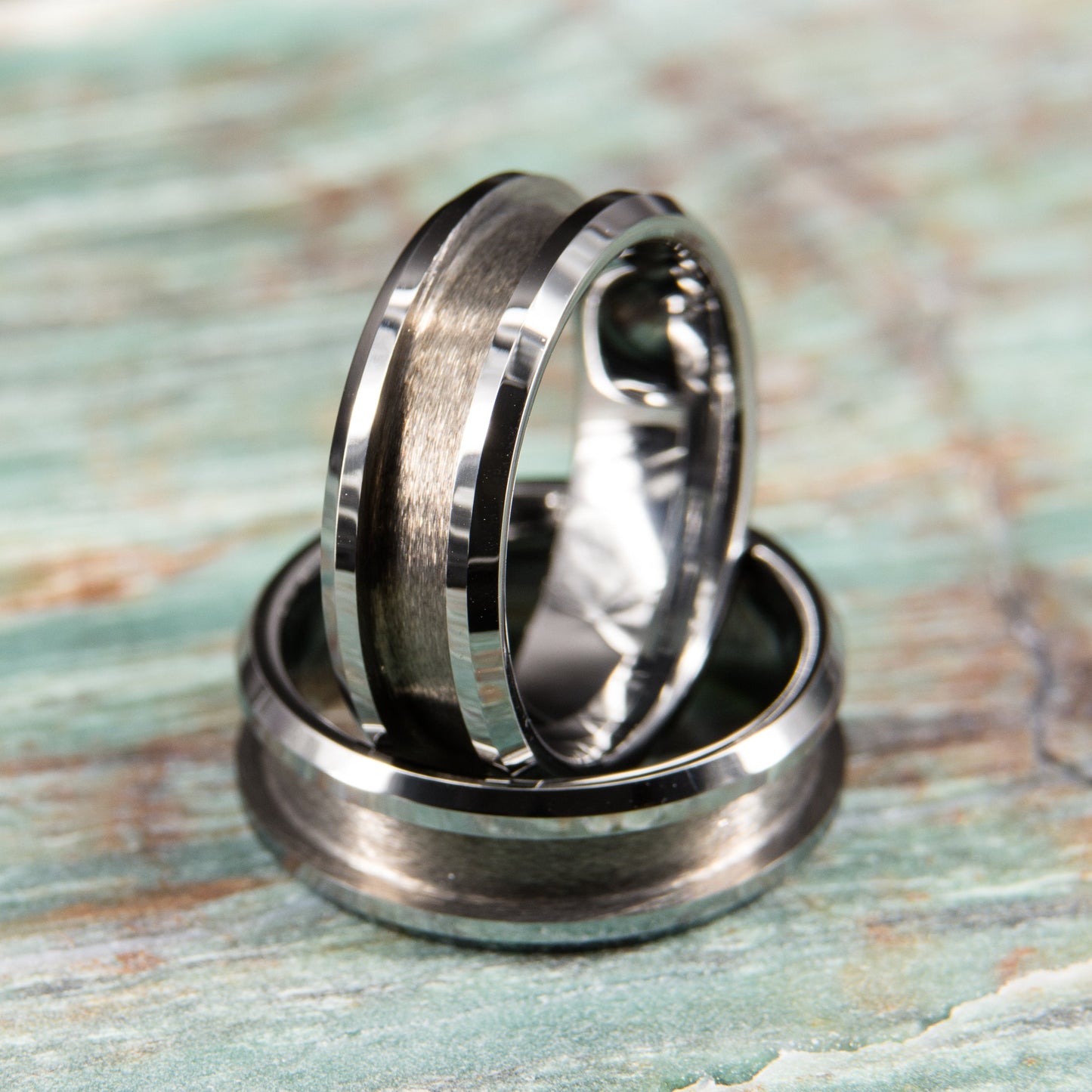 Tungsten Carbide Ring Core (beveled) - 8mm wide