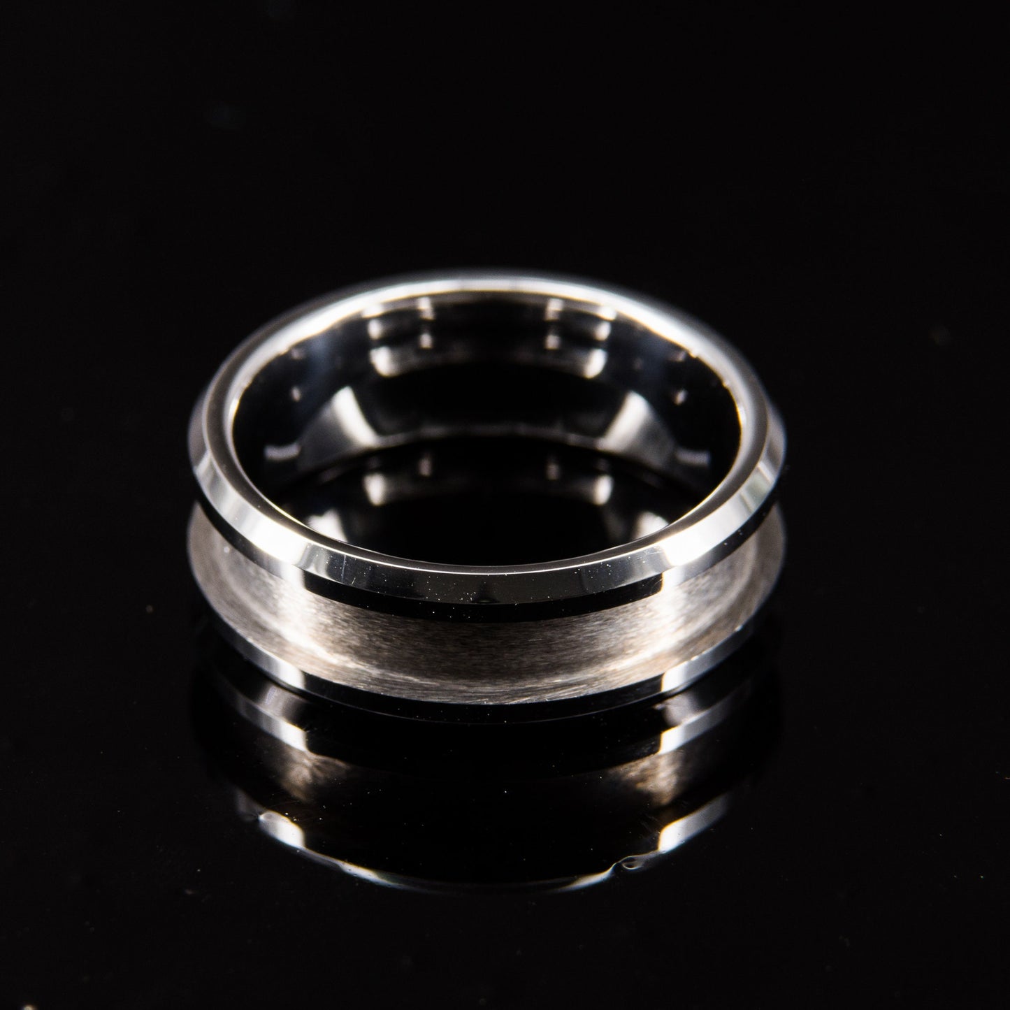 Tungsten Carbide Ring Core (beveled) - 8mm wide
