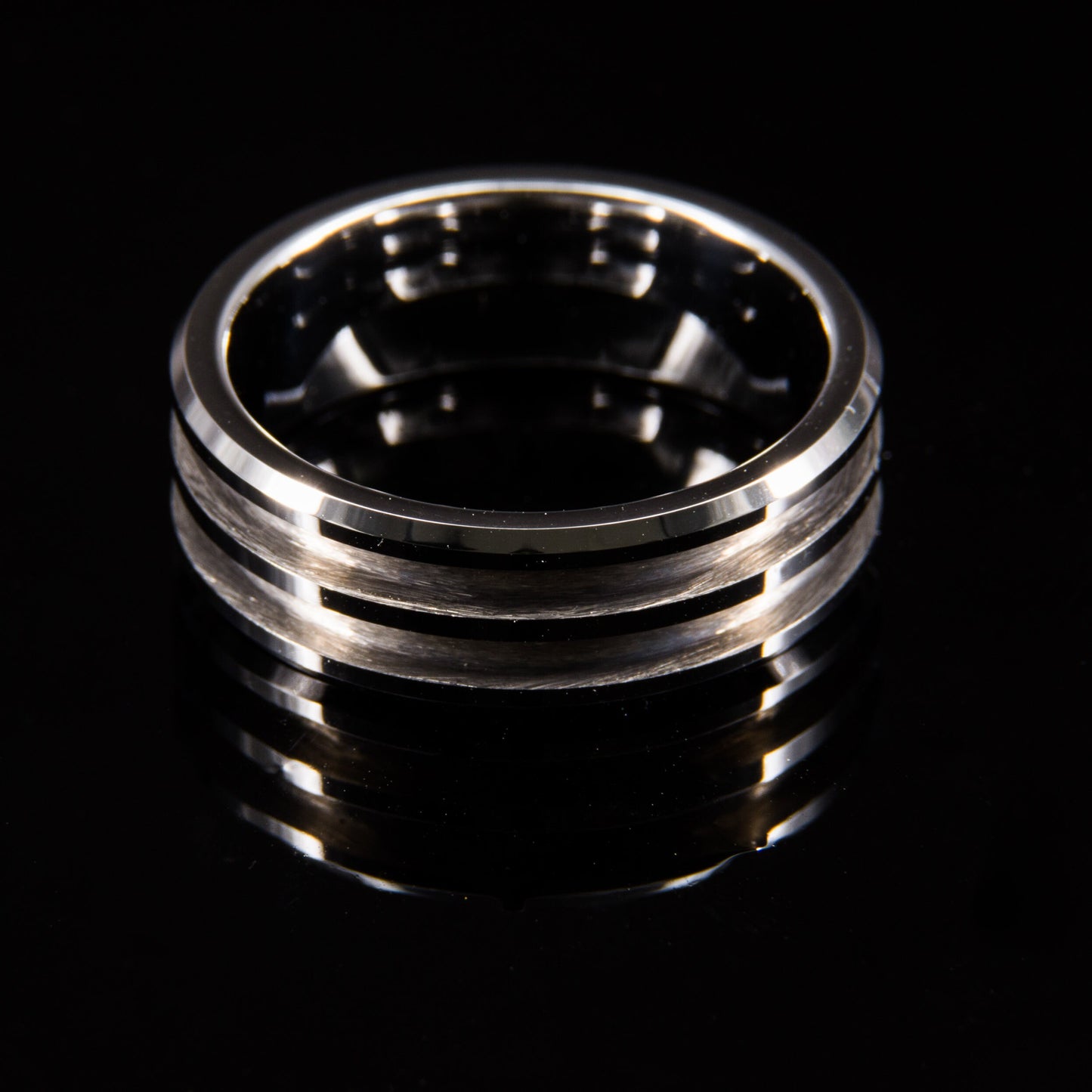 Tungsten Carbide Double Groove Ring Core - 8mm wide
