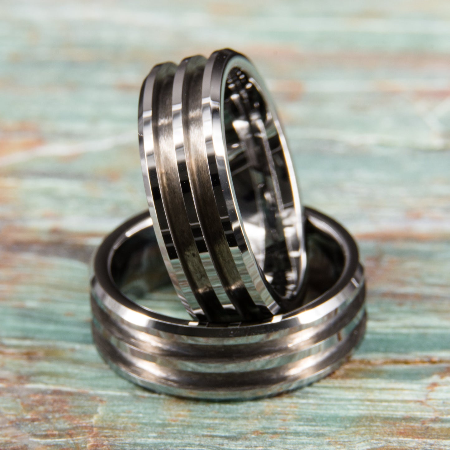 Tungsten Carbide Double Groove Ring Core - 8mm wide