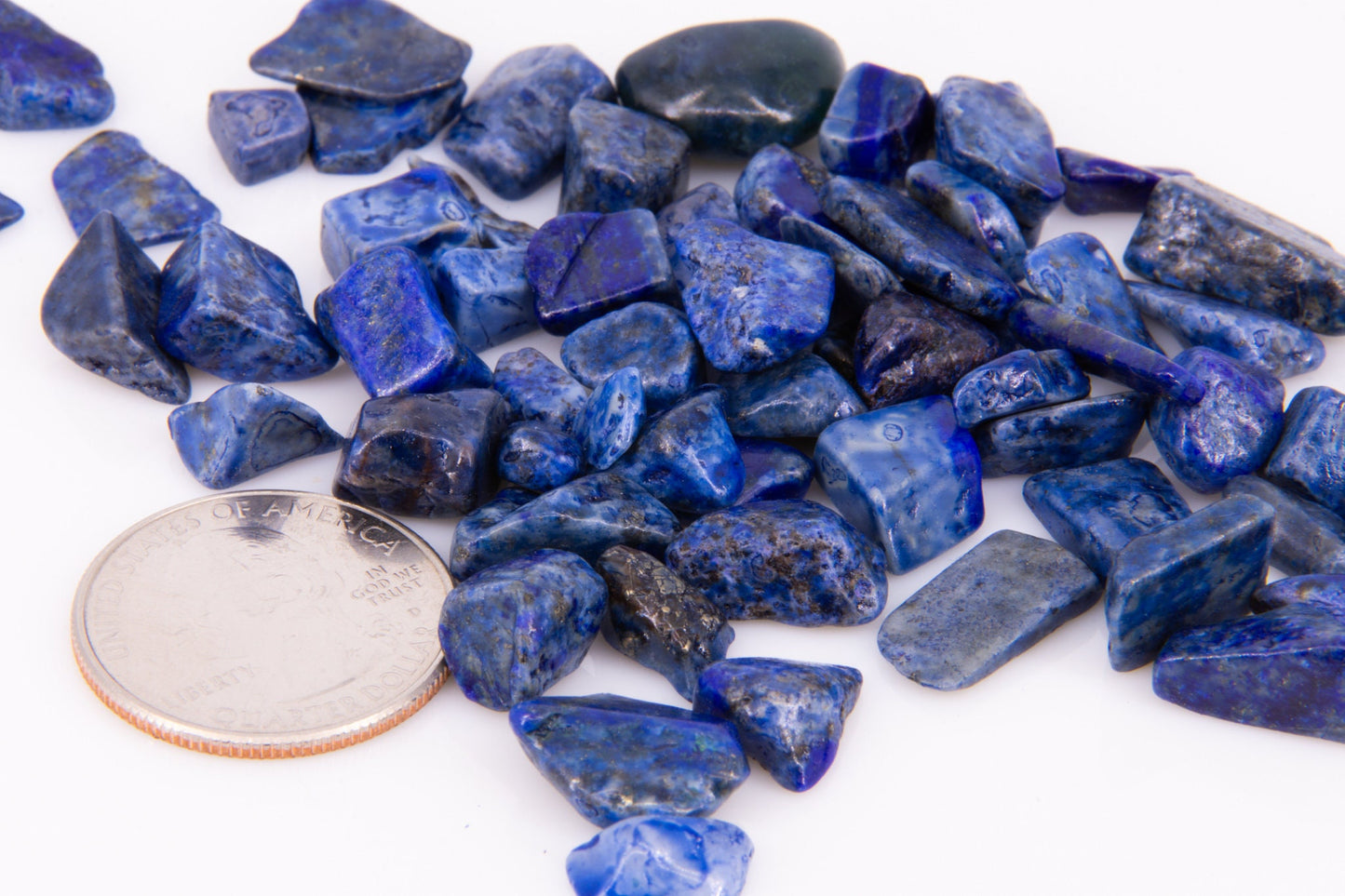 Lapis Grade AAA 100% Natural Tumbled Chips