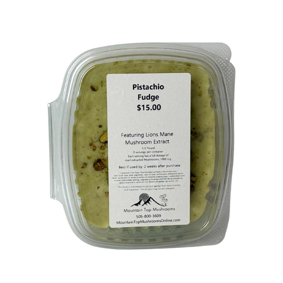 Pistachio Fudge with label 