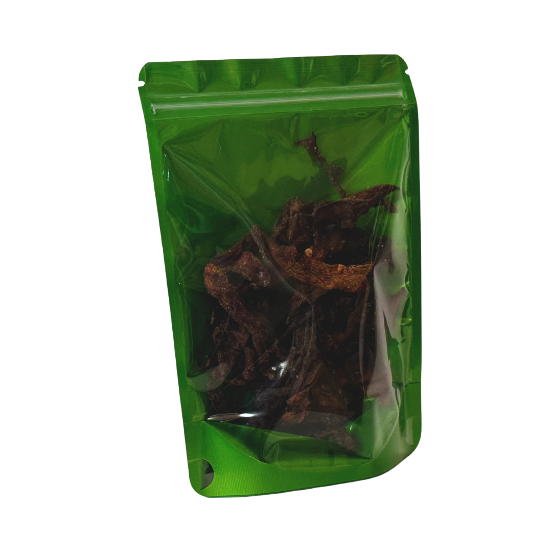 one bag full of Dehydrated Mushroom Jerky