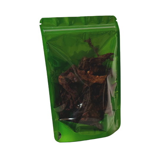 one bag full of Dehydrated Mushroom Jerky