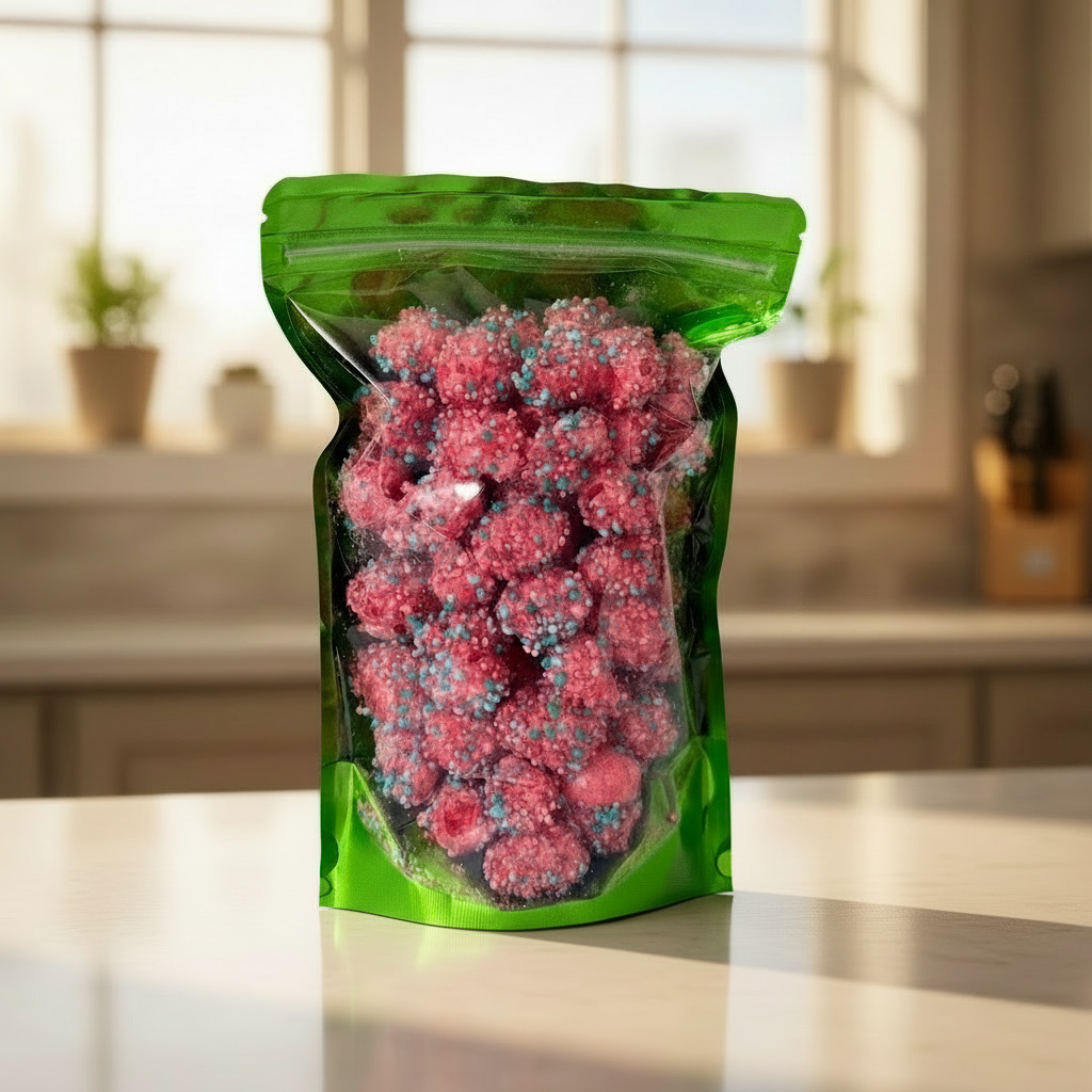 Nerd Gummy clusters freeze dried in a bag