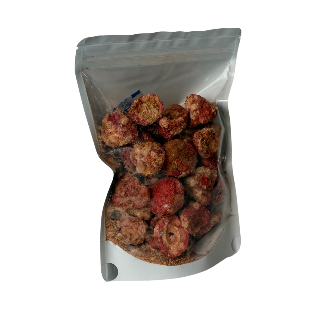 1 bag of freeze dried strawerries with Tajin