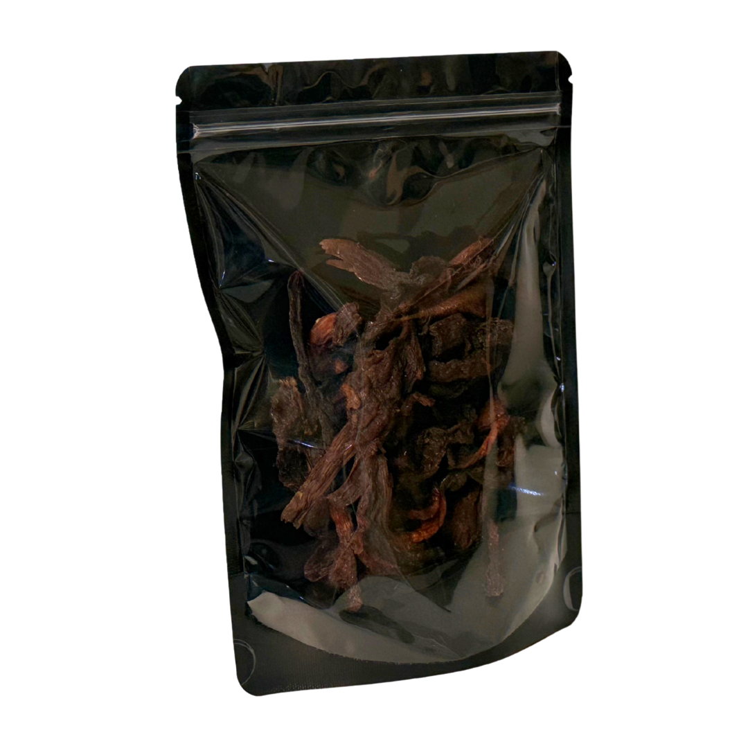 one bag full of Dehydrated Mushroom Jerky