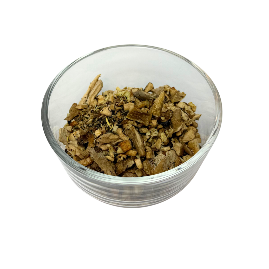bowl of freeze dried oyster mushrooms