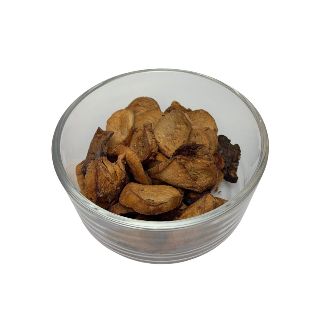 bowl of freeze dried grilled Teriyaki Mushrooms