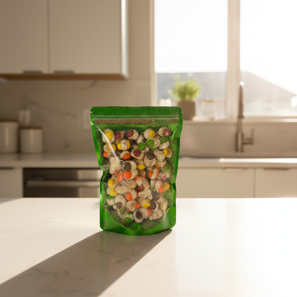 Green Chili skittle in a bag