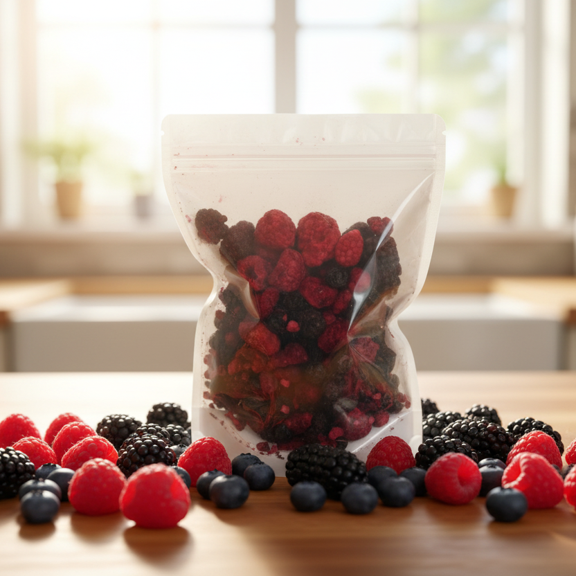 bag of freeze dried berries