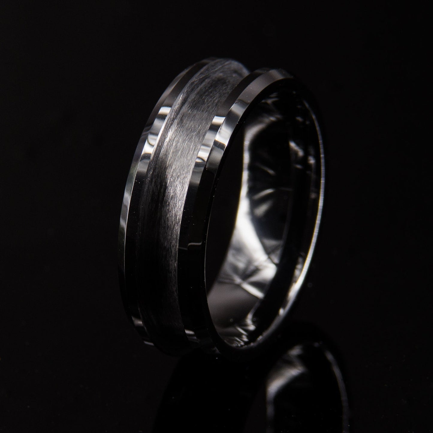 Black Ceramic Ring Core - 8mm wide