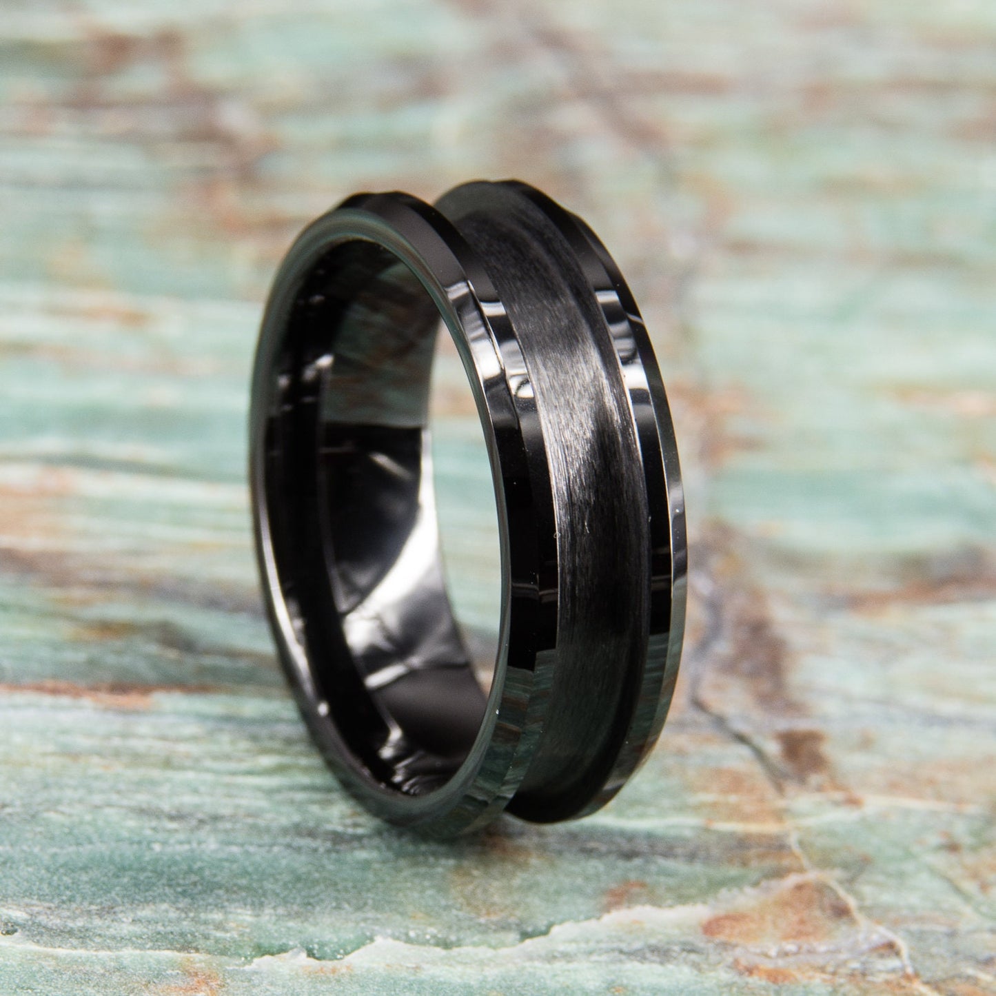 Black Ceramic Ring Core - 8mm wide