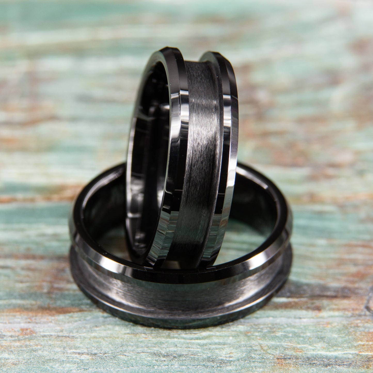 Black Ceramic Ring Core - 8mm wide