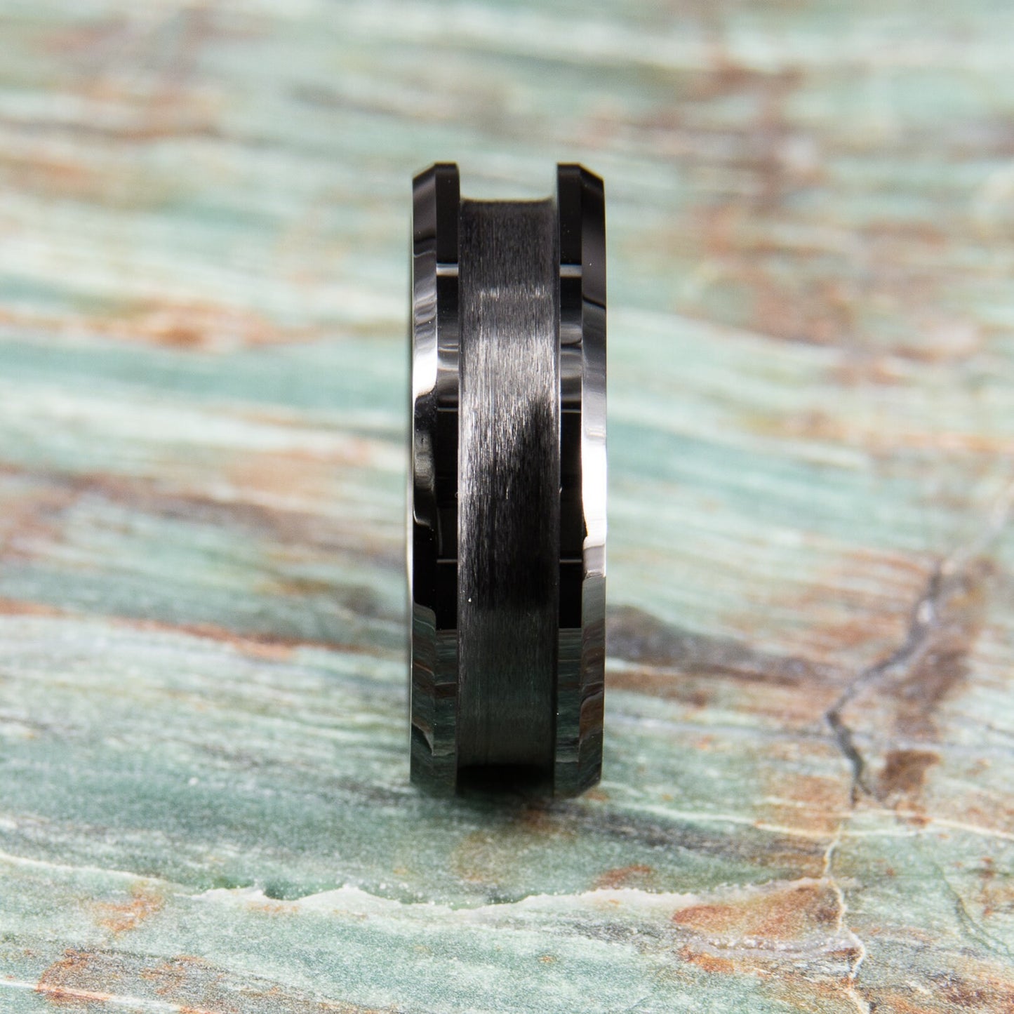 Black Ceramic Ring Core - 8mm wide