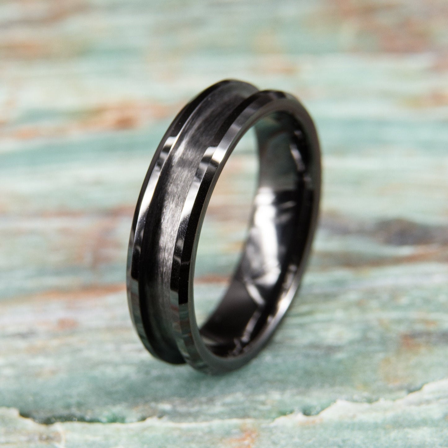 Black Ceramic Ring Core - 6mm wide