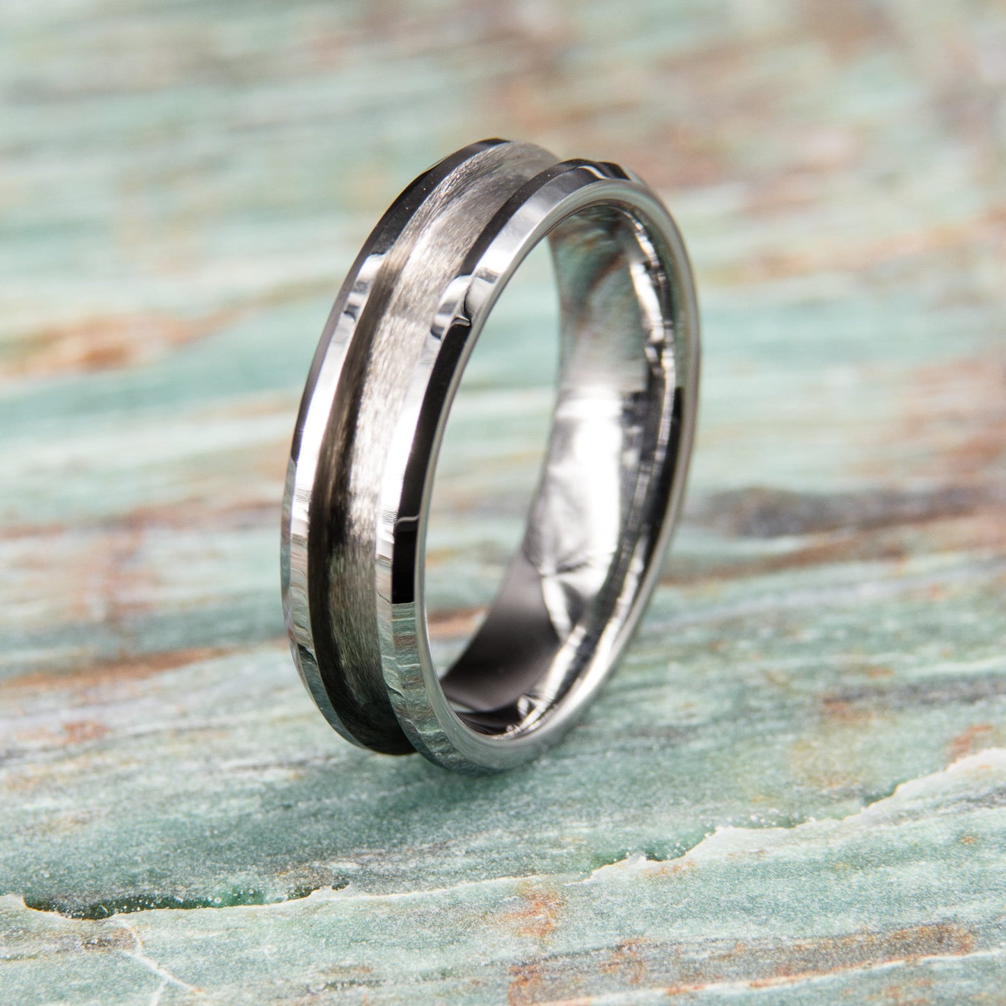 Tungsten Carbide Ring Core (beveled) - 6mm wide