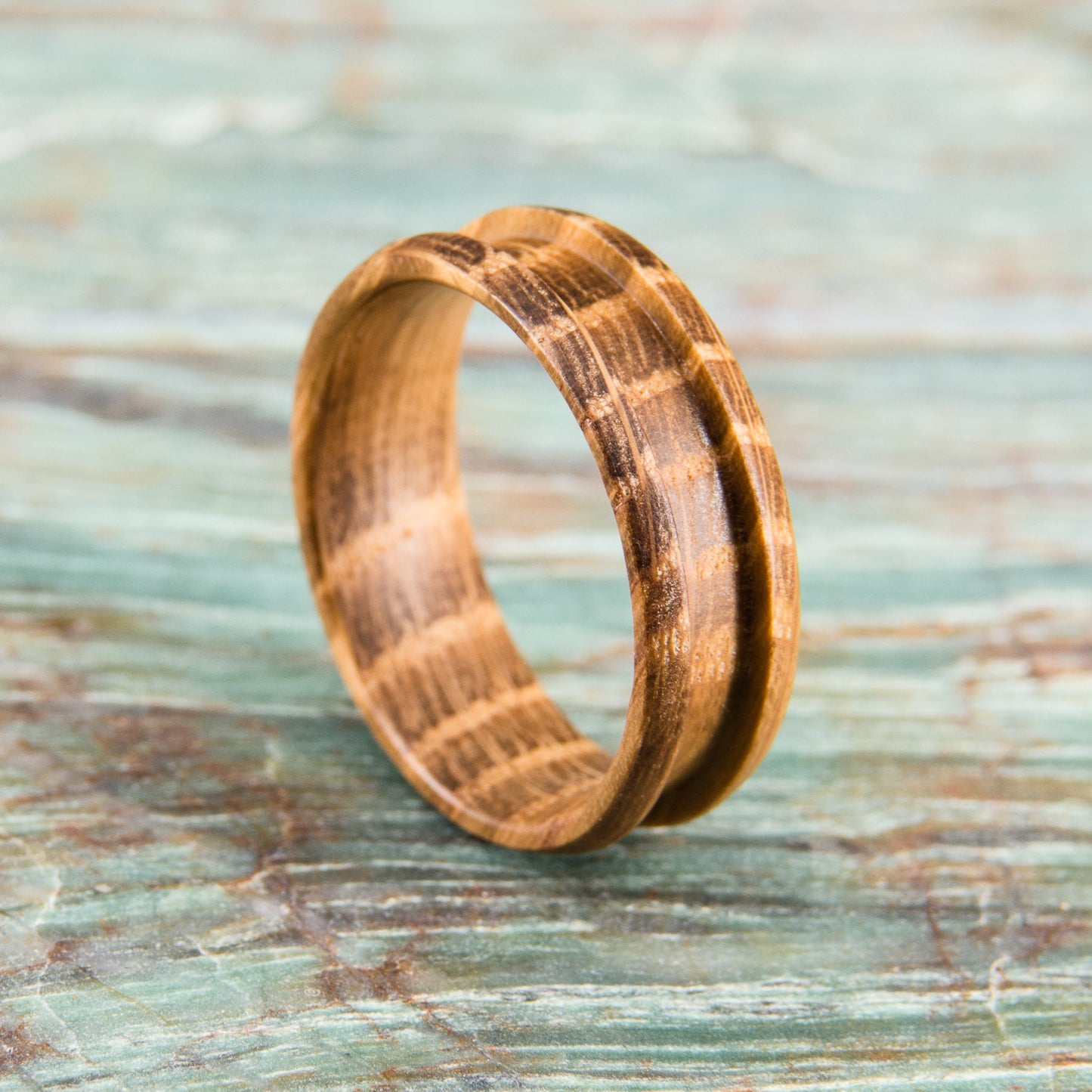 Whiskey Barrel Wood Ring Core - 8mm wide