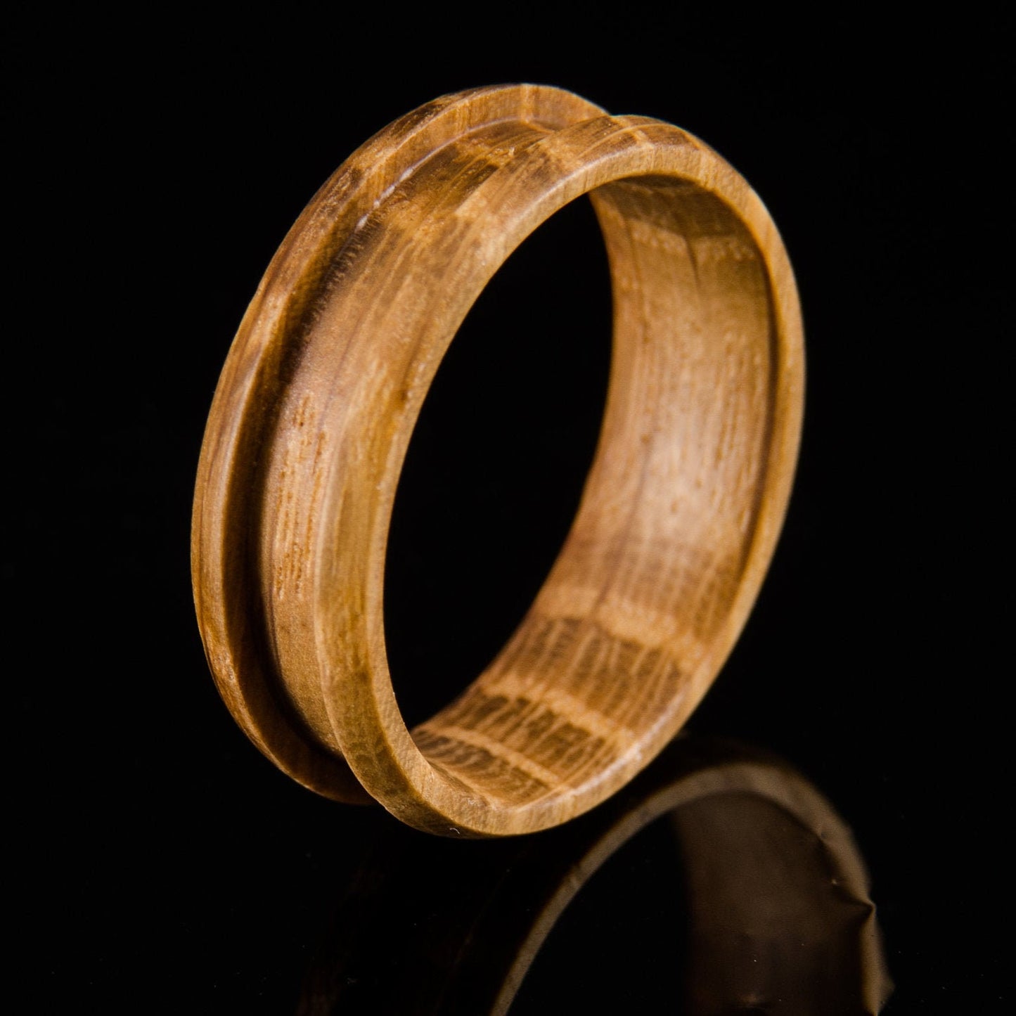 Whiskey Barrel Wood Ring Core - 8mm wide