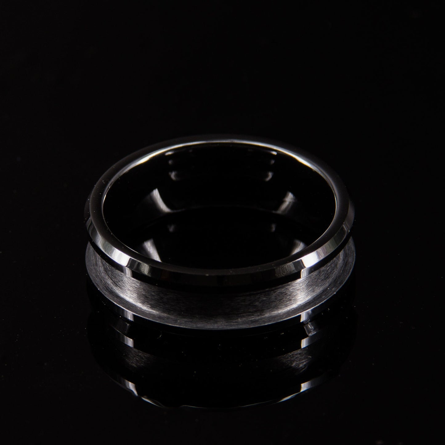 Black Ceramic Ring Core - 8mm wide