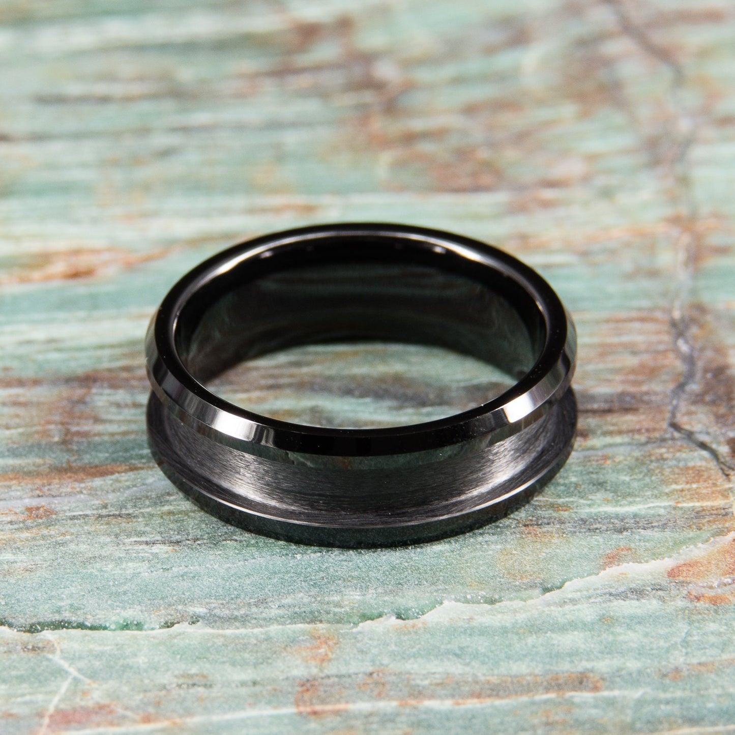 Black Ceramic Ring Core - 8mm wide