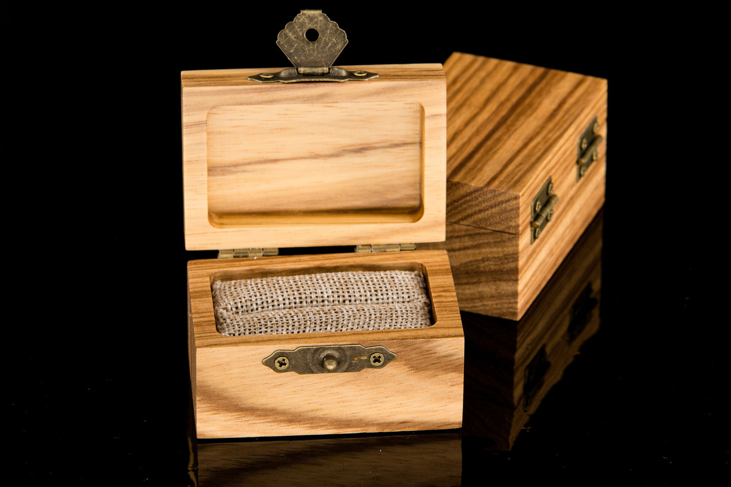 Ring / Jewelry Box - Zebra Wood