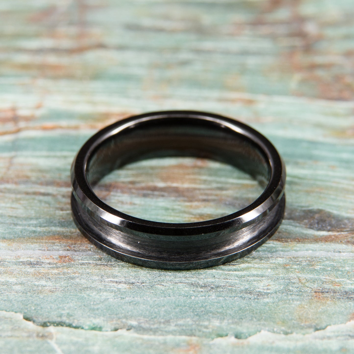 Black Ceramic Ring Core - 6mm wide