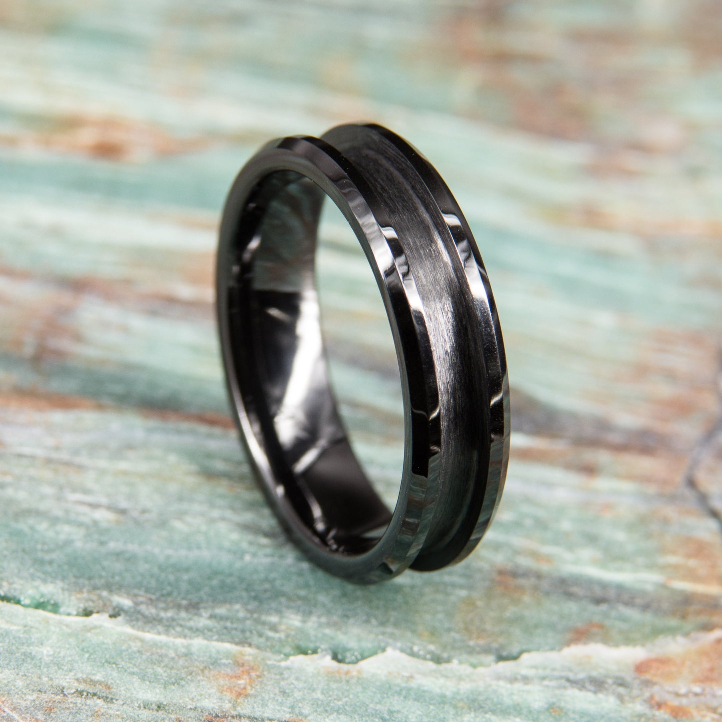 Black Ceramic Ring Core - 6mm wide