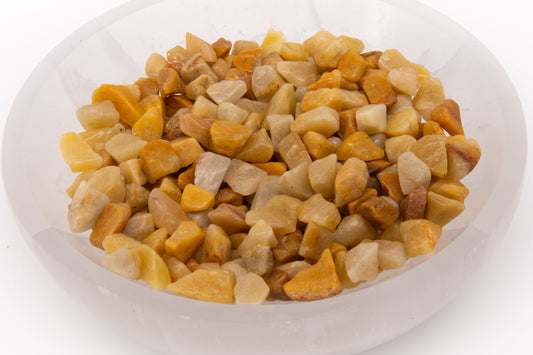 Yellow Aventurine Natural Tumbled chips 9mm to 12mm